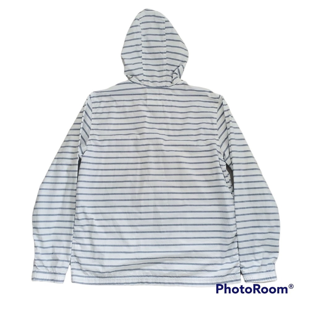 Old Navy Men's Unisex Full-Zip Lightweight Windbreaker Jacket White/Gray Sz L/G - Picture 5 of 14